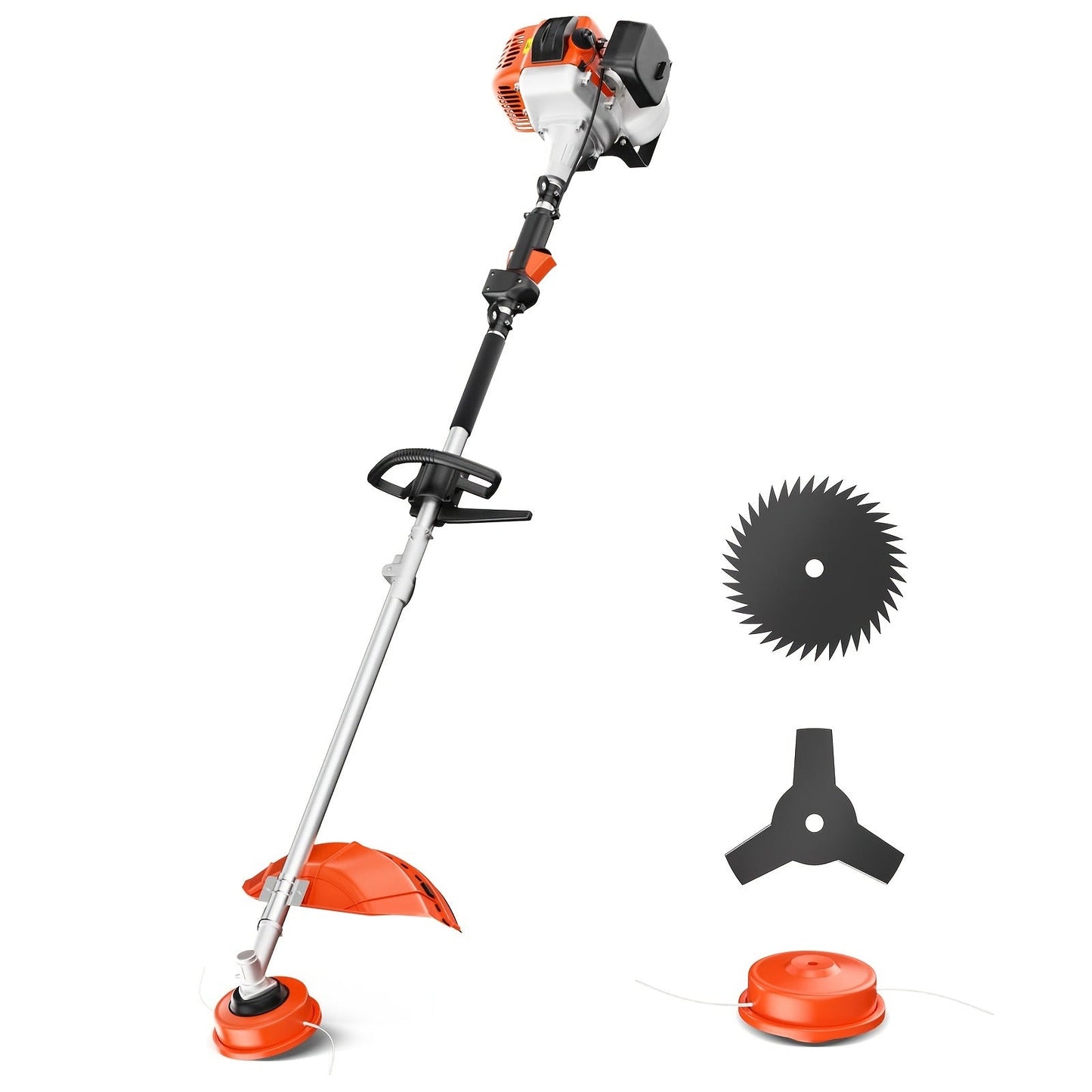 Gas String Trimmer 36CC 2-Cycle Weed Eater, 17" Cutting Swath, Easy Start Technology, Commercial Grade Gas Weed Wacker for Thick Weeds