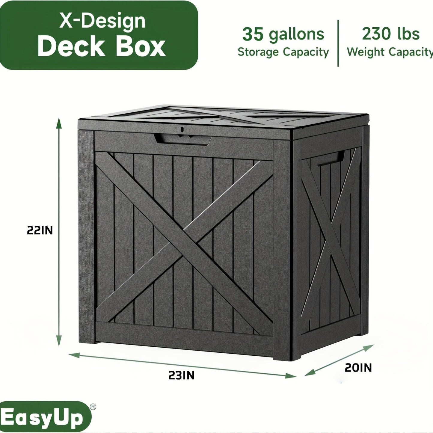 Lockable Outdoor Storage Box Waterproof Package Delivery Porch