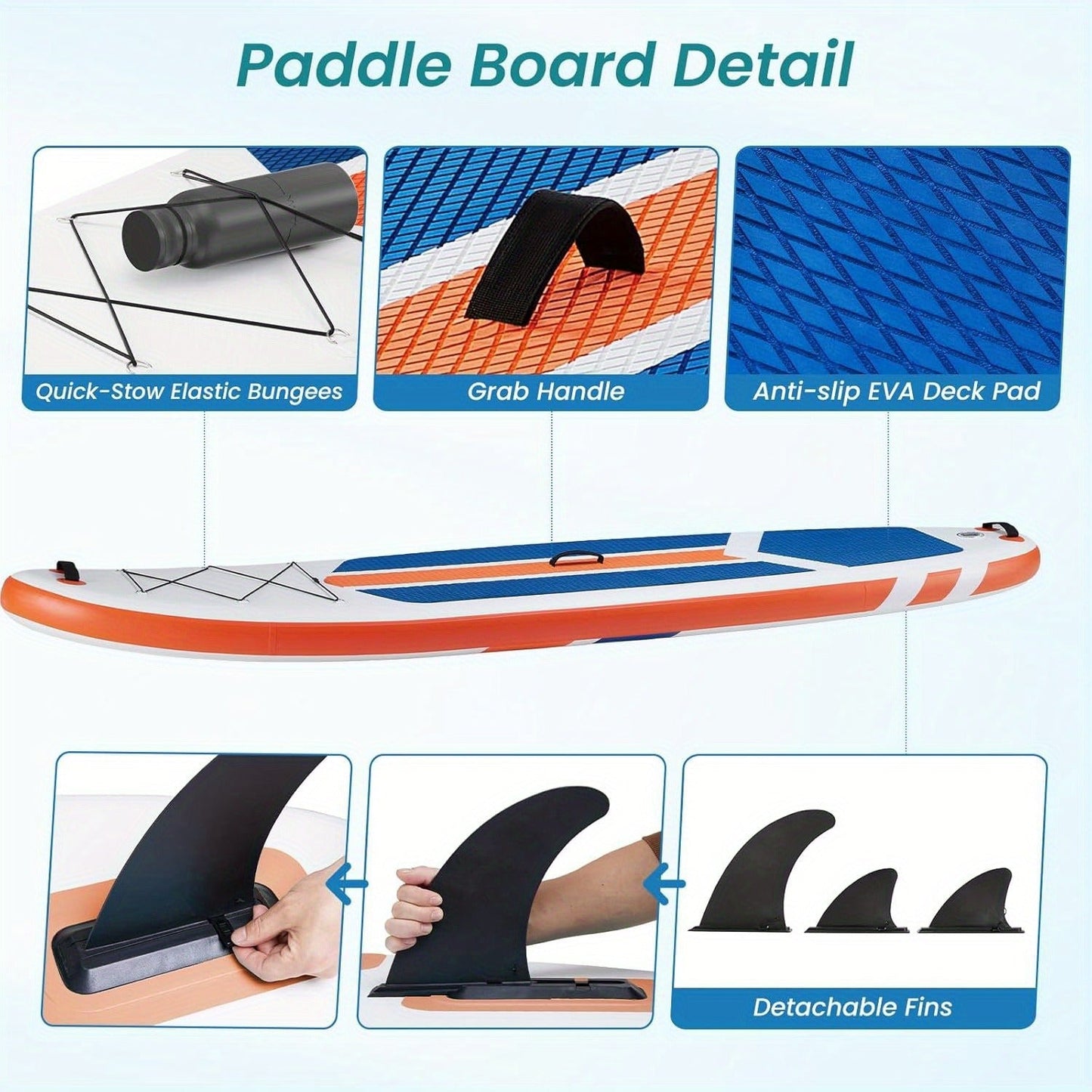 Ultralight Inflatable SUP Board Wide Stable Design Non-Slip EVA Deck Portable Quick-Dry All-Season Performance for All Skill Levels