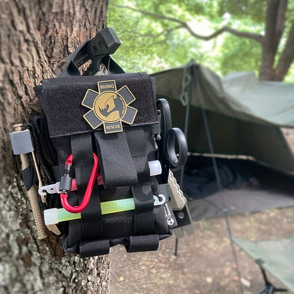 Tactical IFAK First Aid Kit with MOLLE Quick Release – Includes Tourniquet Bandage Chest Seal for Severe Bleeding Control