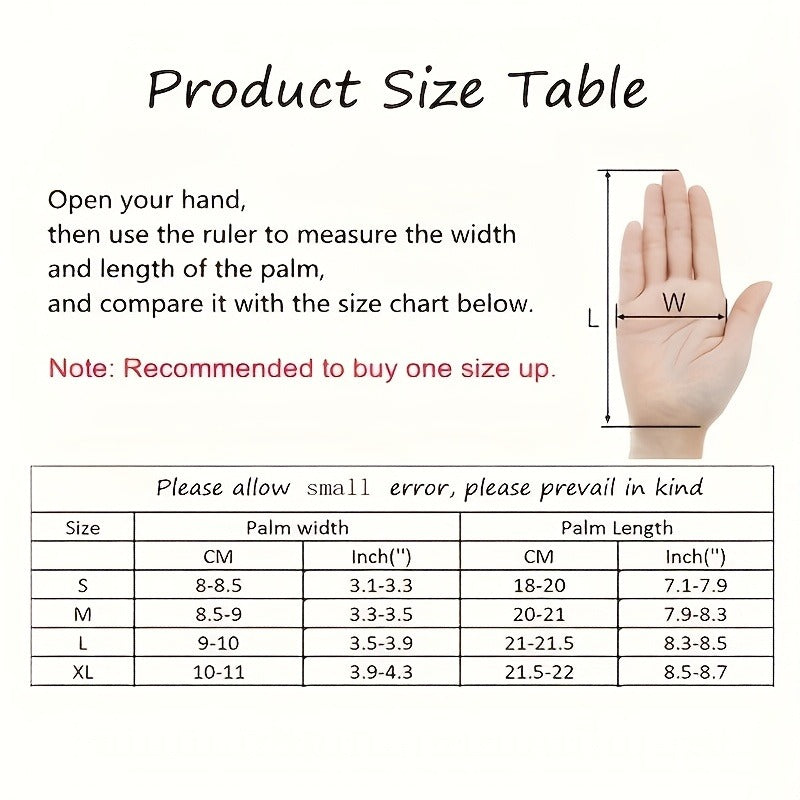 Full-Finger Winter Gloves with Single- or Three-Pair Pink, Blue and Black Options across S to XL Sizes