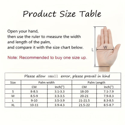 Full-Finger Winter Gloves with Single- or Three-Pair Pink, Blue and Black Options across S to XL Sizes