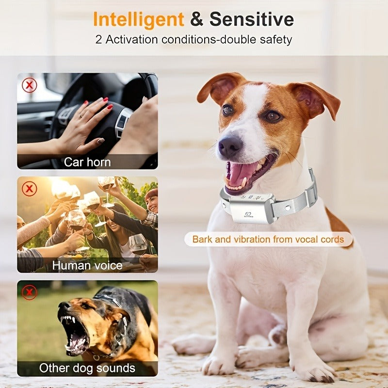Bark Collar for Dogs – Anti-Barking Training Collar with 3 Sensitivity & 7 Intensity Levels, Beep & Vibration Modes