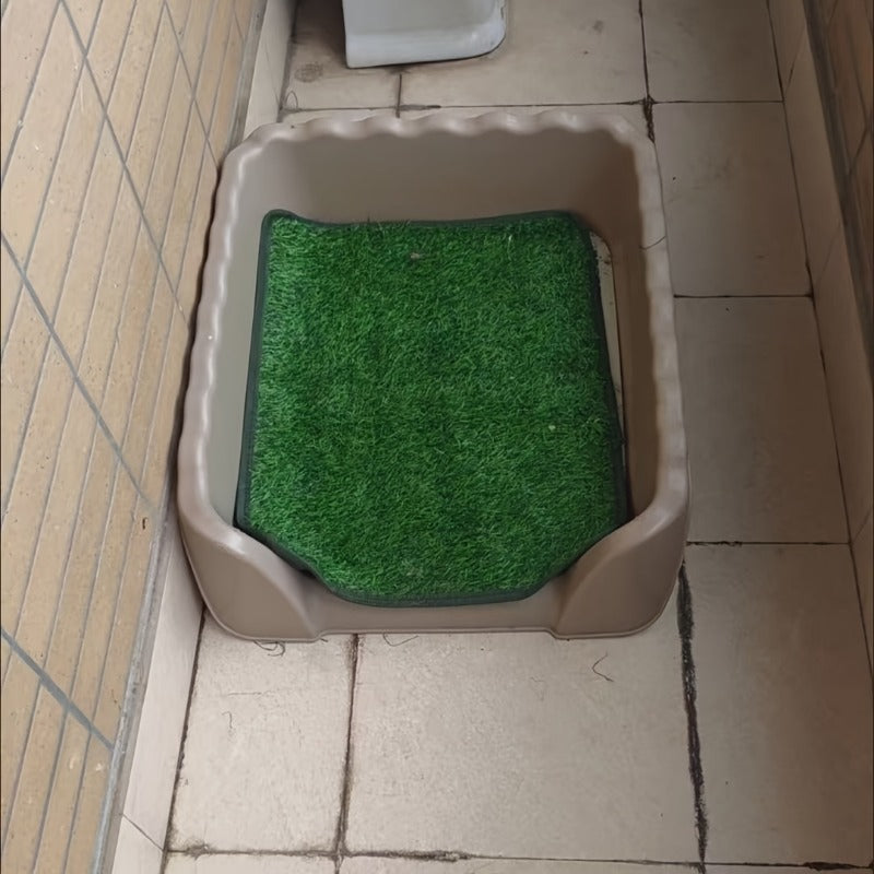 Artificial Grass Dog Potty Pad Washable Reusable – Odor-Proof Pet Training Lawn Mat for Indoor Outdoor Use