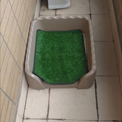 Artificial Grass Dog Potty Pad Washable Reusable – Odor-Proof Pet Training Lawn Mat for Indoor Outdoor Use