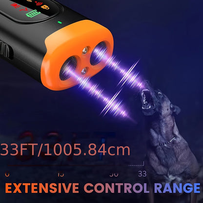 Anti-Barking Device for Dogs – Ultrasonic Bark Deterrent with Soundwave Technology, Portable Handheld Stop Barking Tool
