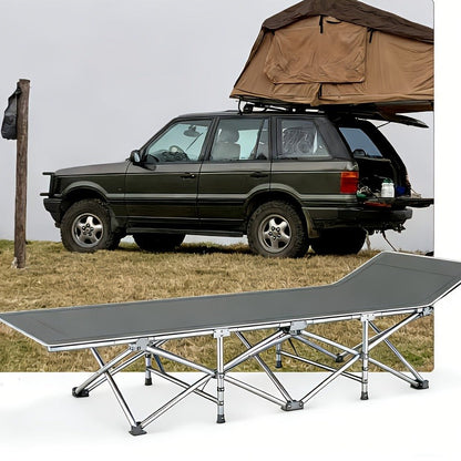 Heavy Duty Folding Bed 500 600 700 LBS Capacity Extra Large Portable Camping Cot Guest Bed with Optional Mattress Sturdy Steel Frame Flip-Up