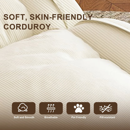 Human Dog Bed for Adults & Pets – Foldable Lazy Sofa Bed with 5 Adjustable Positions, High-Resilience Sponge, Breathable Corduroy