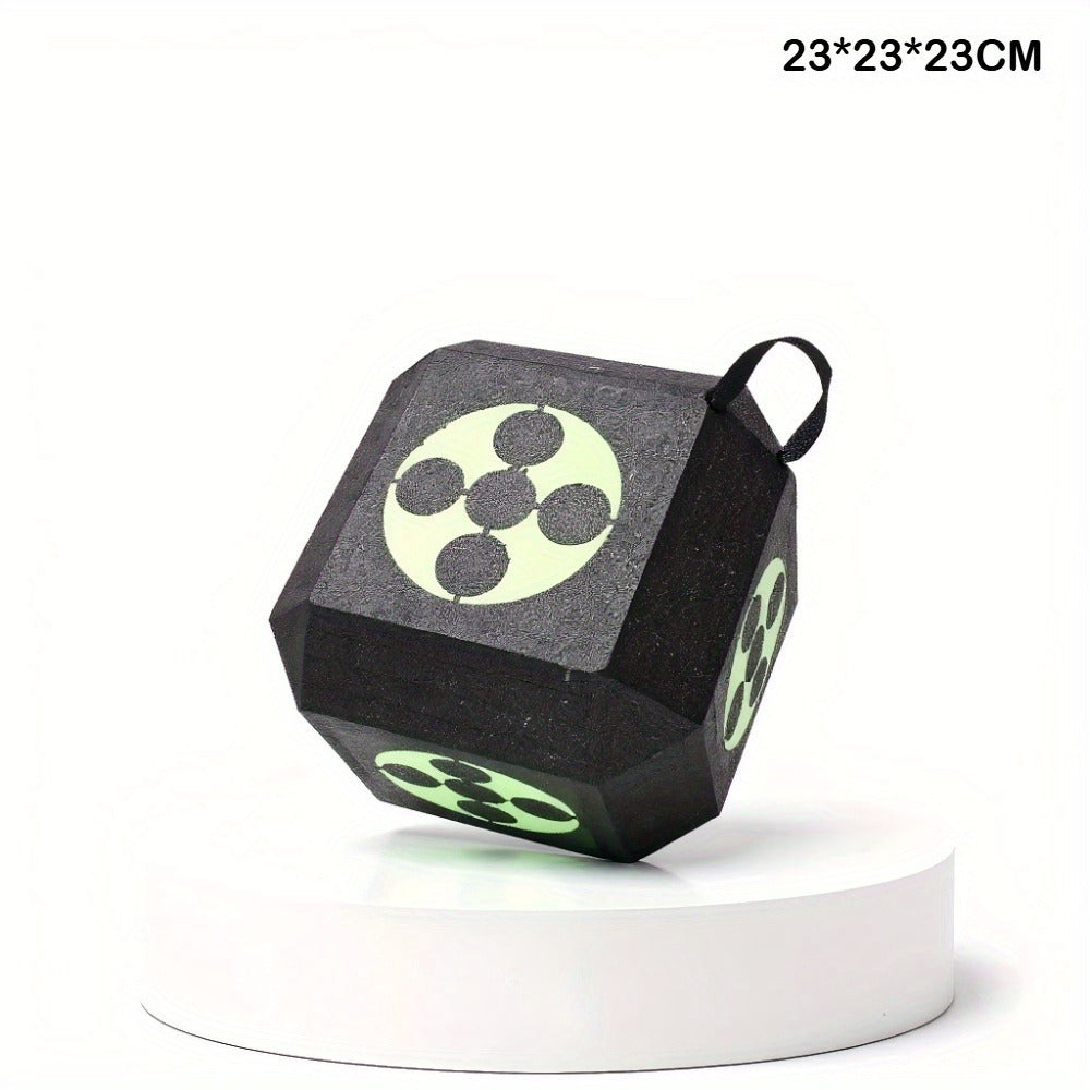 3D Archery Target Cube – Self-Healing Foam Multi-Faceted 23cm Block for Outdoor Backyard Range | Portable High-Density Target for Beginners