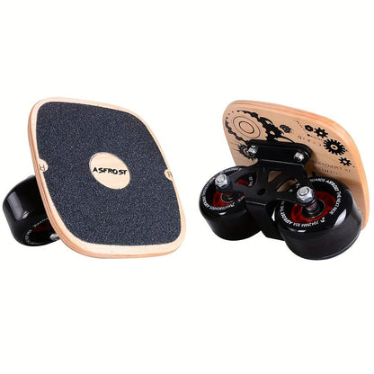 Split Drift Skateboard with PU Wheels & High-End Bearings | 7-Layer Maple Deck Anti-Slip Portable Roller Road Drift Skates Plate