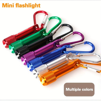Flashlight 20-Piece Mini LED Keychain Set with Aluminum Bodies and Multicolor Carabiner Clips