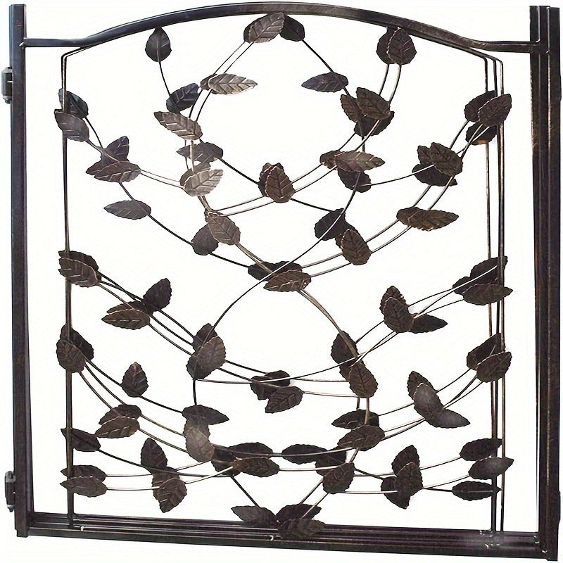Foldable Pet Gate 3-Panel 52x24 Inch Metal Freestanding Dog Fence Retractable for Stairs Hallways Doorways Indoor Dog Gate No Installation