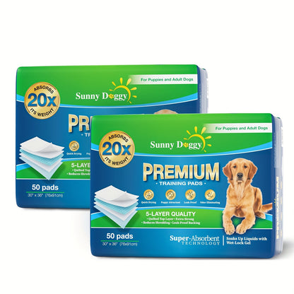 Disposable Dog Pee Pads for Puppy Training – Super Absorbent Leak-Proof Potty Pads with Odor Control, Housebreaking Training Pads for Dogs