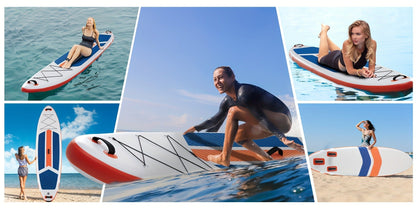 Inflatable Stand Up Paddle Board 10'6" x 32" – Non-Slip Deck iSUP with Premium Accessories | Stable & Durable Paddle Board for Fishing