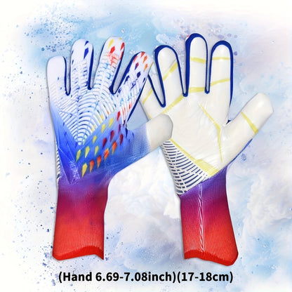 Silicone Grip Goalkeeper Gloves with Superior Traction – Available in 6 Colors & 5 Sizes, Professional Soccer & Rugby Goalie Gloves for Men