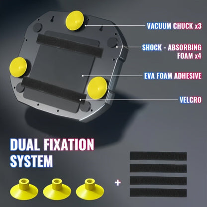 Black 32 x 35 cm Wall-Mounted Four-Pad Boxing Reaction Target with Display and USB-Powered Form