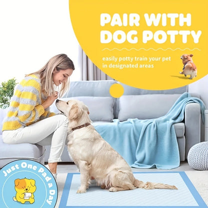 6-Layer Puppy Pads 100 Count – Super Absorbent Leak-Proof Odor Control Dog Pee Pads for Potty Training, Large & XL Size 34"x28" and 22"x22"