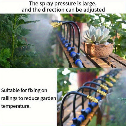 Drip Irrigation Kit Automatic Watering System Garden Sprinkler Misting Atomization Hose 5m, 20m