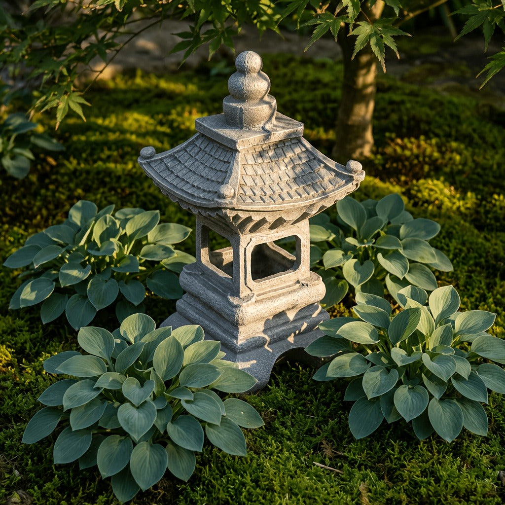 Solar Pyramid Light Sculpture, for Garden, Pathway and Patio Lighting, with the Listed Configuration