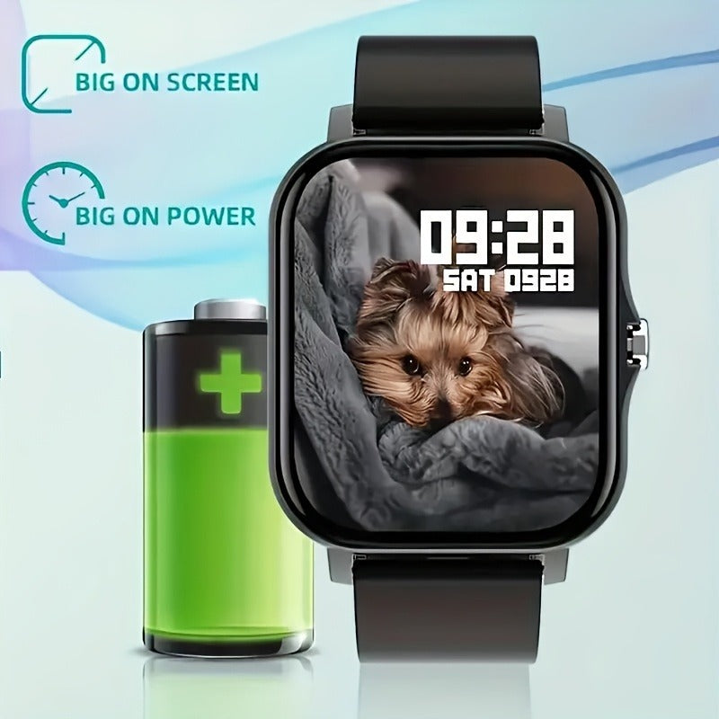 Smartwatch Bluetooth Calling with 1.83" Full Touch Screen, Multiple Sport Modes, Music Control & Sedentary Reminder – Fitness Tracker