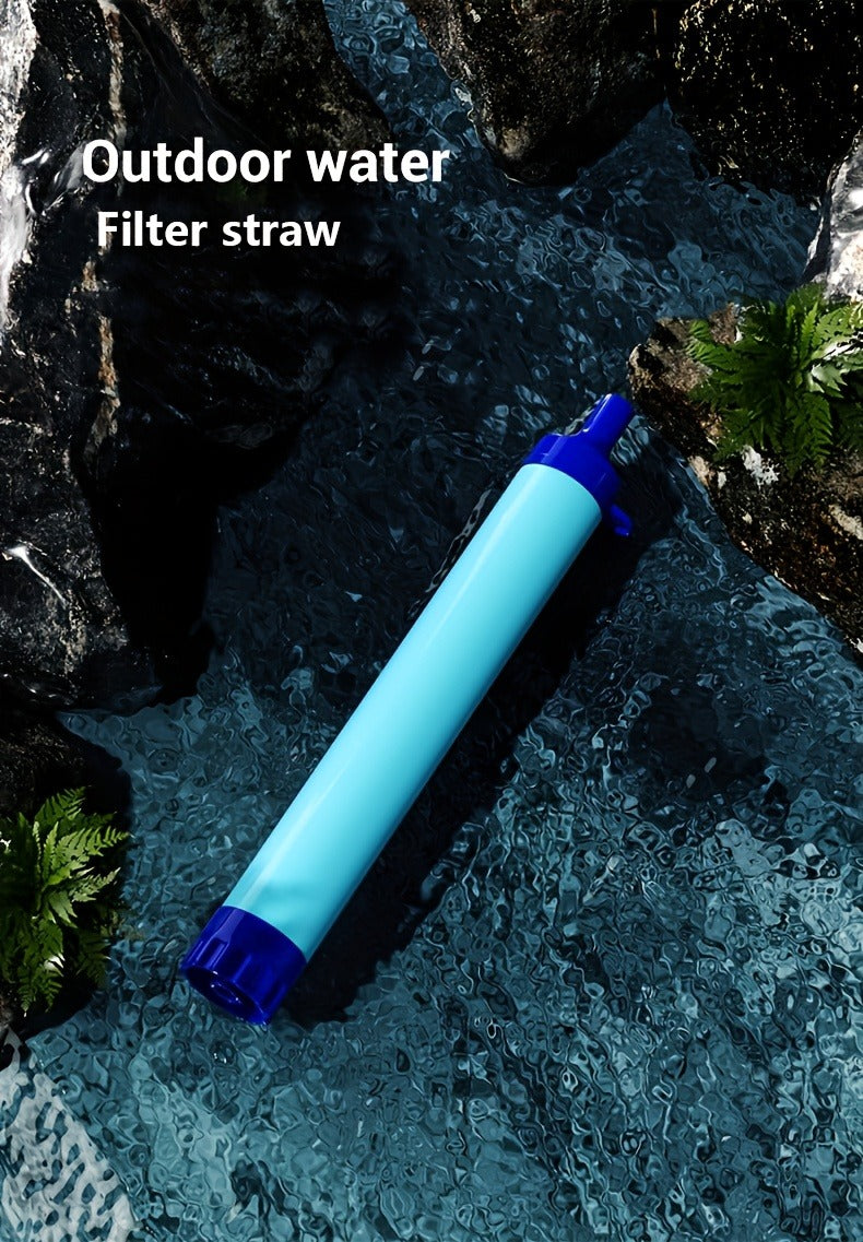 Portable Water Filter Straw for Outdoor Survival – Lightweight ABS Filtration Bottle for Hiking, Camping, Trekking & Emergency Use