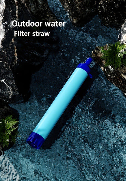 Portable Water Filter Straw for Outdoor Survival – Lightweight ABS Filtration Bottle for Hiking, Camping, Trekking & Emergency Use