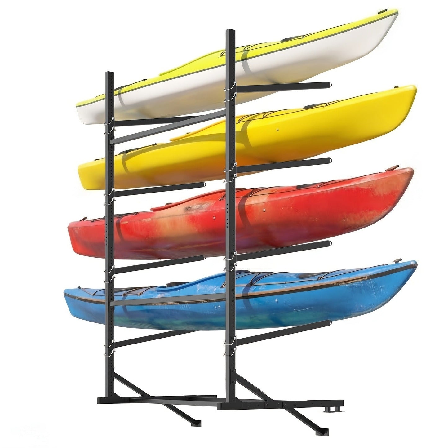 Kayak Storage Rack, Adjustable Stand for SUP, Canoe & Paddle Board, Wall, Dock & Freestanding, 400 lbs Capacity