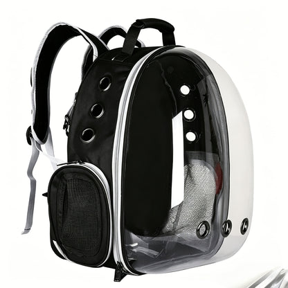 Space Capsule Pet Backpack Carrier for Cats & Small Dogs – Portable Double Shoulder Bag with Bubble Window