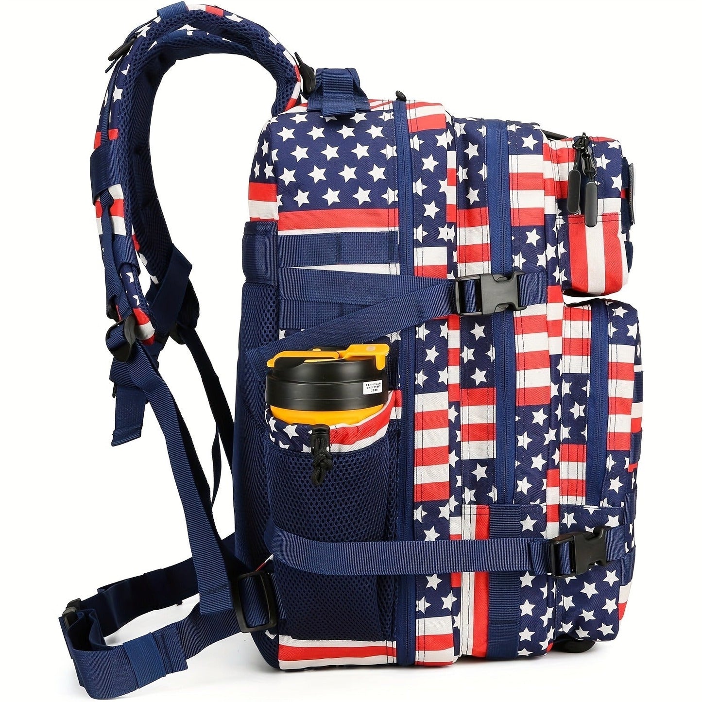 Flag Design Hiking Backpack 20L Tactical Daypack Waterproof Camping Travel Bag Cycling Fitness Outdoor Sports Backpack Independence Day Gift