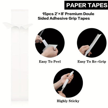 Golf Grip Regripping Kit 4 Sets with Hook Blades Grip Tape Strips Grip Solvent 8oz Rubber Vise Clamp Complete Golf Club Grip Installation