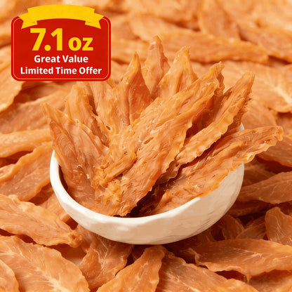 Dog Treats Duck-Wrapped Chew Pieces or Dried Chicken Breast in Two 203g Flavor Options for Dog Reward Use