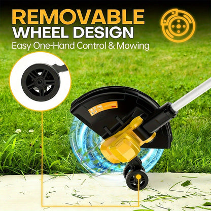 Cordless String Trimmer for DeWalt 20V Max, 12-Inch 20000RPM Brushless 3-in-1 Weed Eater with Auto-Feed