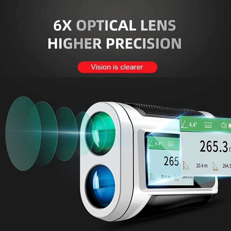 Laser Rangefinder 1000 Yard with Slope Compensation & Vibration Lock – USB Rechargeable Golf Rangefinder with Side Display Voice Broadcast 9