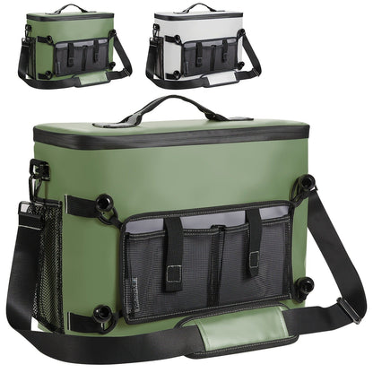 Kayak Cooler Bag with Lawn-Chair Style Seat Back – Insulated Portable Ice Chest for Kayaking, Boating, Beach, Camping & Travel