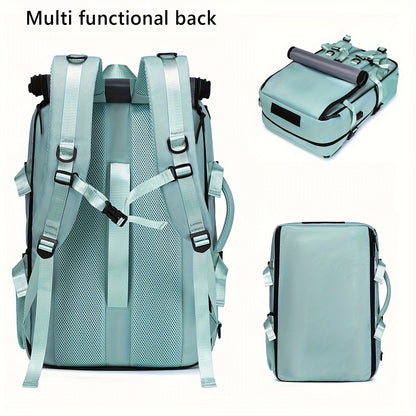 Laptop Backpack with Shoe Compartment, USB Port and Large Travel Storage in Eight Colors for Daily Use
