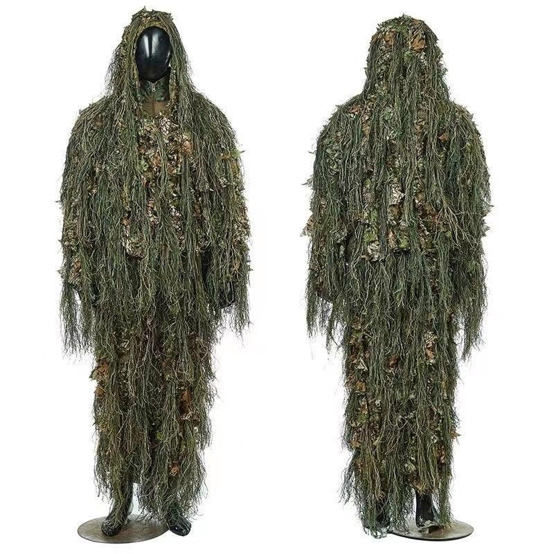 Leaf Camouflage Ghillie Cloak – Lightweight Camo Suit for Hunting, Bird Watching, Wildlife Photography, Tactical Training & Halloween