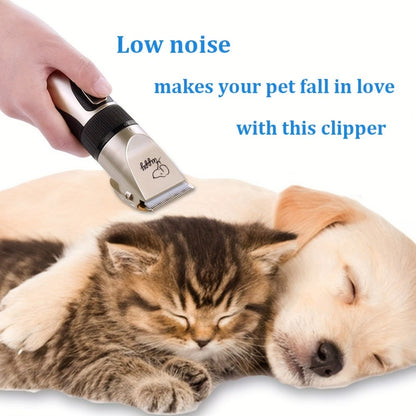 12-in-1 Pet Hair Trimmer Kit USB Rechargeable – Professional Cordless Electric Clippers for Dogs Cats Puppies Kittens