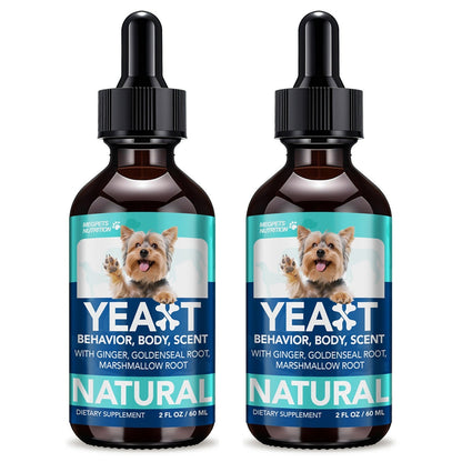 60 mL Pet Supplement Drops for Dogs and Cats in One-, Two- or Three-Bottle Checkout Pack Options