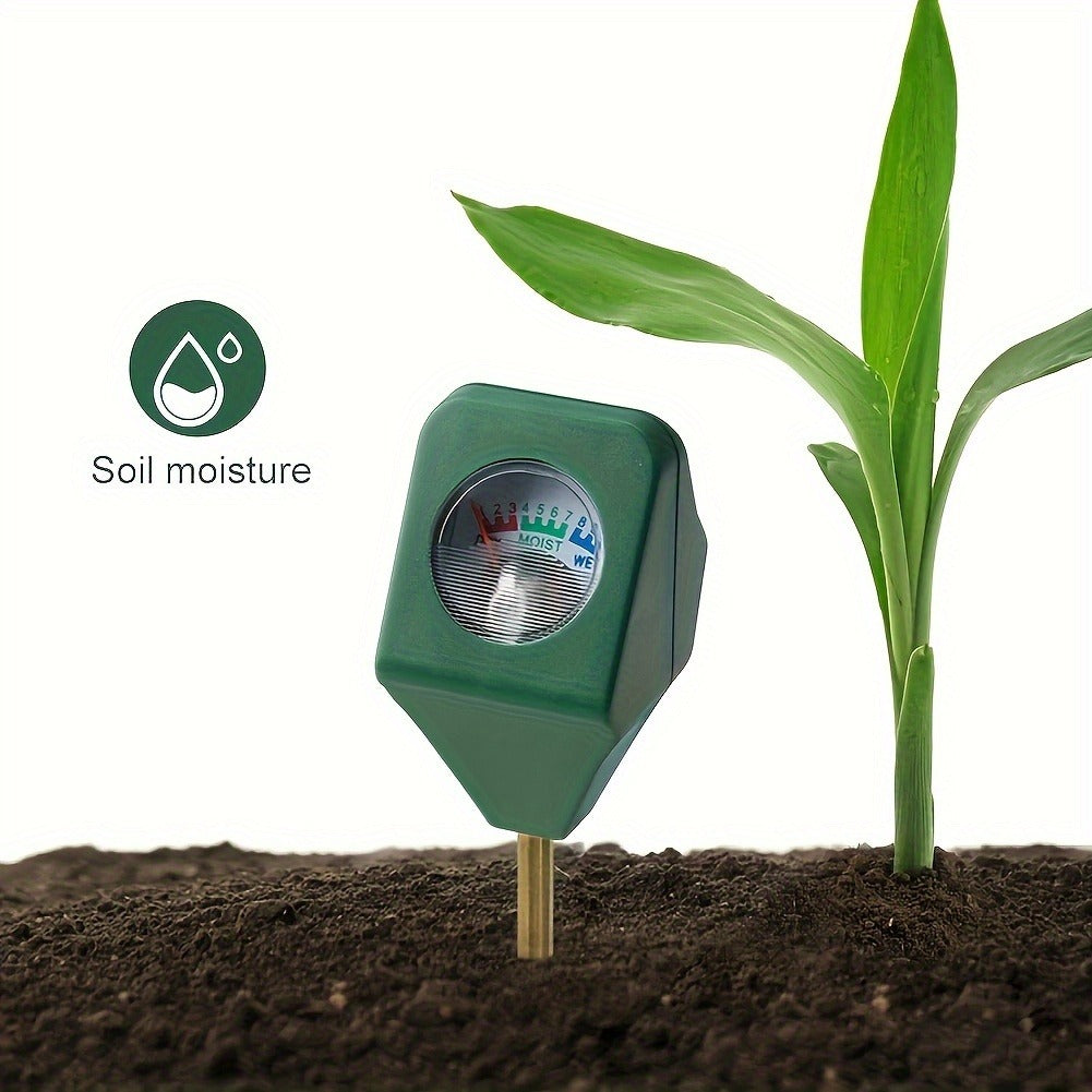 Soil Moisture Meter Probe – Mini Metal Hygrometer Sensor for Garden Plants, Portable Water Analyzer Detector for Flowers