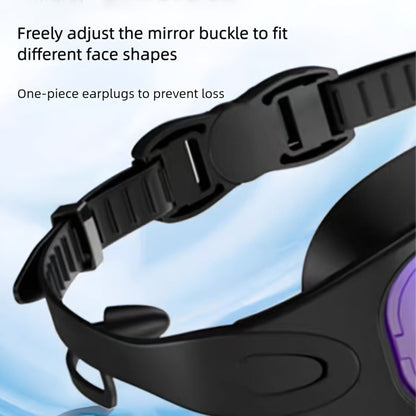 Mirrored Swimming Goggles with Nose Clip, Earplugs and Case in Gold, Pink or Two-Pair Gold-and-Pink Options