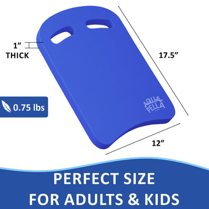 Swimming Kickboard for Adults & Kids, Lightweight EVA Dual-Grip Swim Training Board for Kicking Drills & Lessons