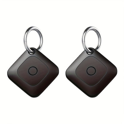 Round Bluetooth Item Finder in One-, Two- or Four-Pack Black Options with 1.43-Inch Case and Key Ring