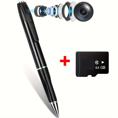 32GB Voice Activated Recorder with MP3 Player & 1080P Body Camera - Digital Recording Pen, Mini Belt Clip Design