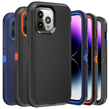 Phone Case Dual-Layer TPU and PC layered Armor with rear ring layout for iPhone 14 with Model-Specific Cutouts and Color Choices