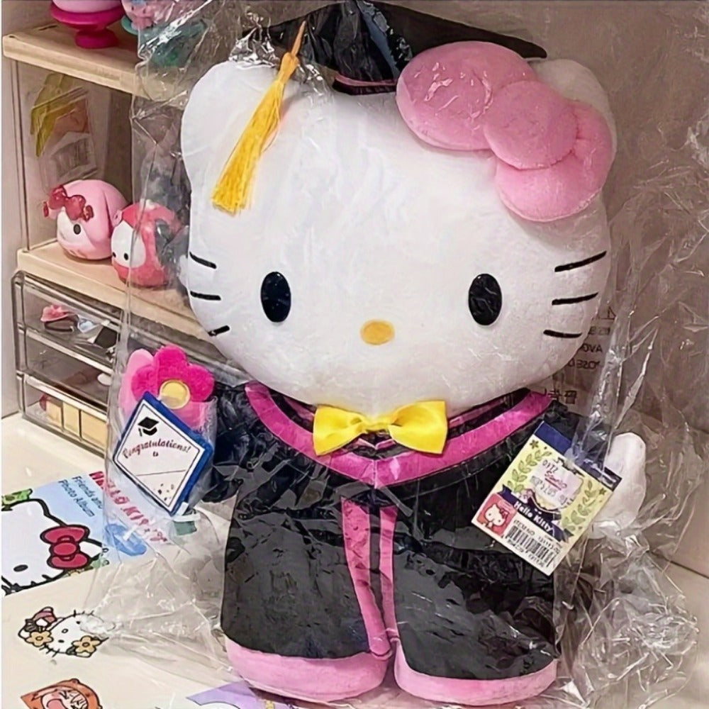 Hello Kitty Graduation Cap and Gown Set, Officially Licensed Sanrio Doctoral Cap & Bachelor Gown