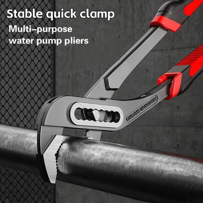 Water Pump Pliers Adjustable Heavy Duty Wrench 8" 10" 12" – Large Opening Quick Adjust, Multi-Grip Channel Lock Tool for Pipeline, Plumbing