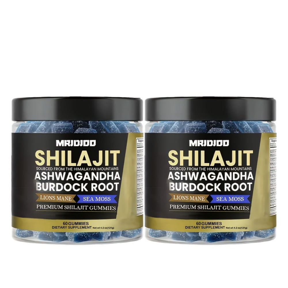 Himalayan Shilajit Gummies with Manuka Honey, Fulvic & Humic Acids, Sucrose-Free Natural Formula for Energy