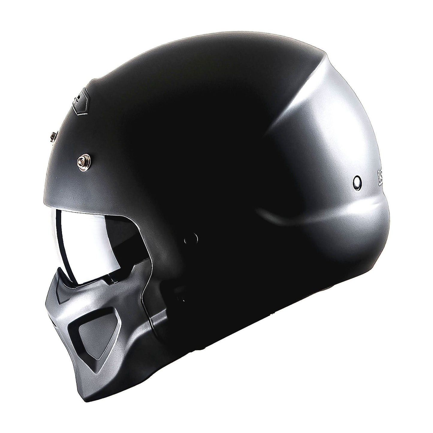 Motorcycle Helmet Convertible Full/Open-Face Shell with Detachable Mask, Smoked Shield, S-XL Sizes and Multiple Styles