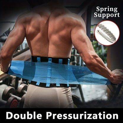 Weightlifting Belt for Men Women – Adjustable Gym Waist Support Belt with Hook-and-Loop Closure, Breathable Polyester Back Brace