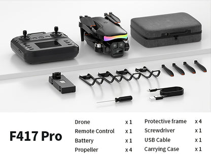LCD Screen Drone Dual Cameras Brushless Motor Foldable RC Quadcopter with the Listed Color, Size or Set Options for Everyday Use